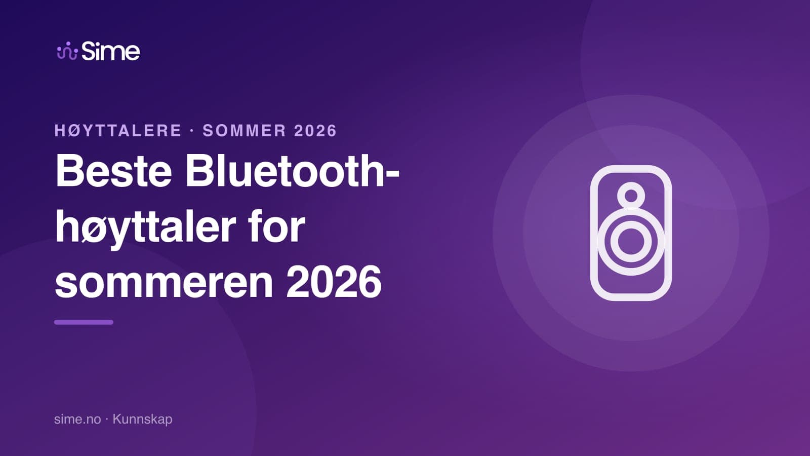 Beste Bluetooth-høyttaler for sommeren 2026