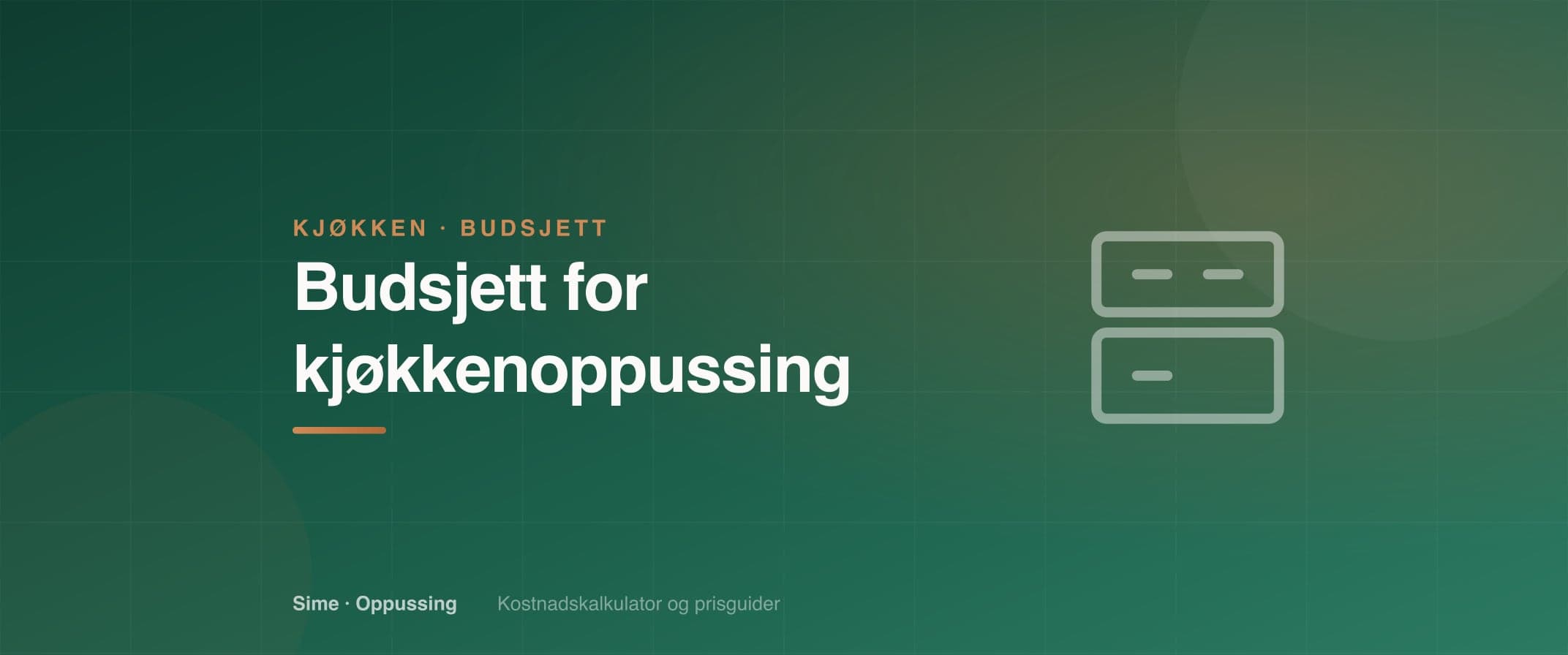Budsjett for kjøkkenoppussing: slik planlegger du i 2026