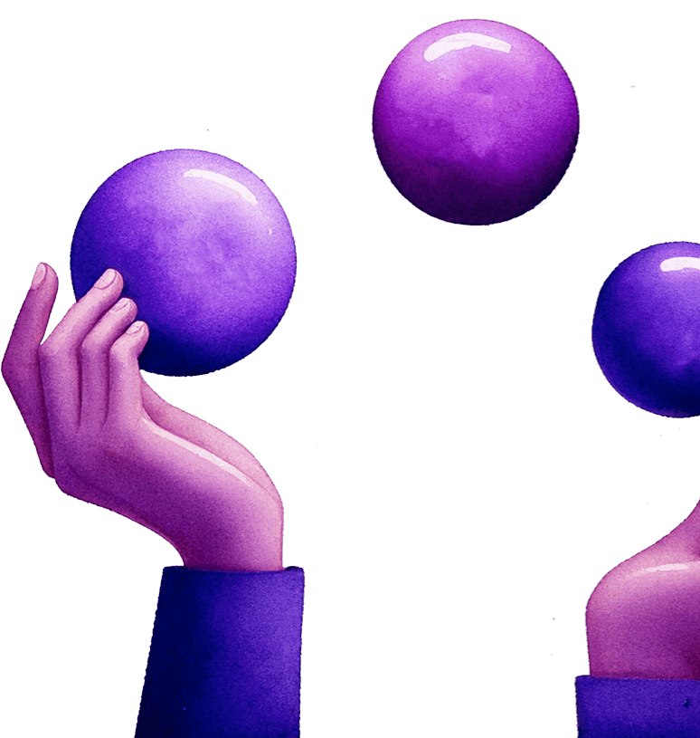 hender som sjonglerer