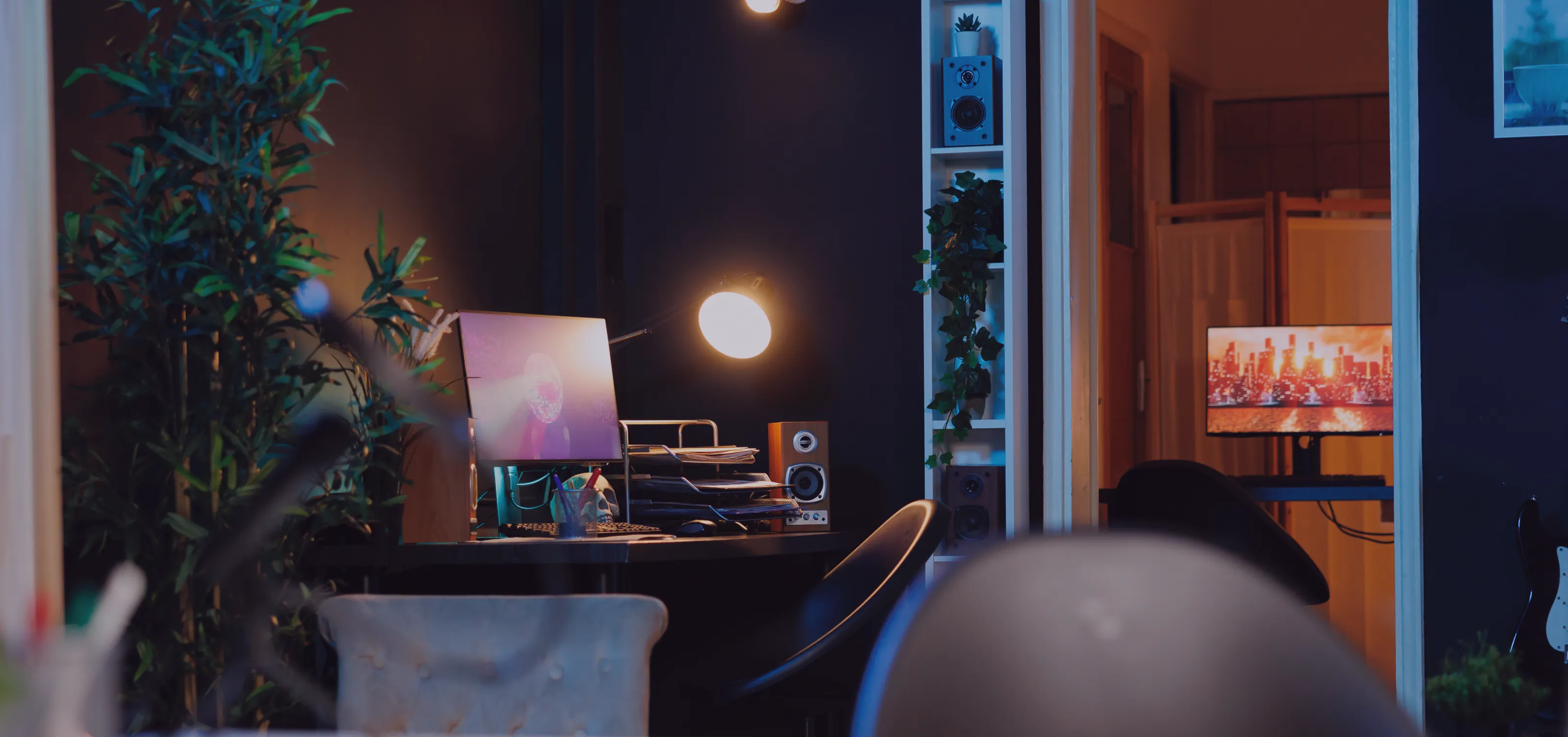 Hjemmekontor oppsett