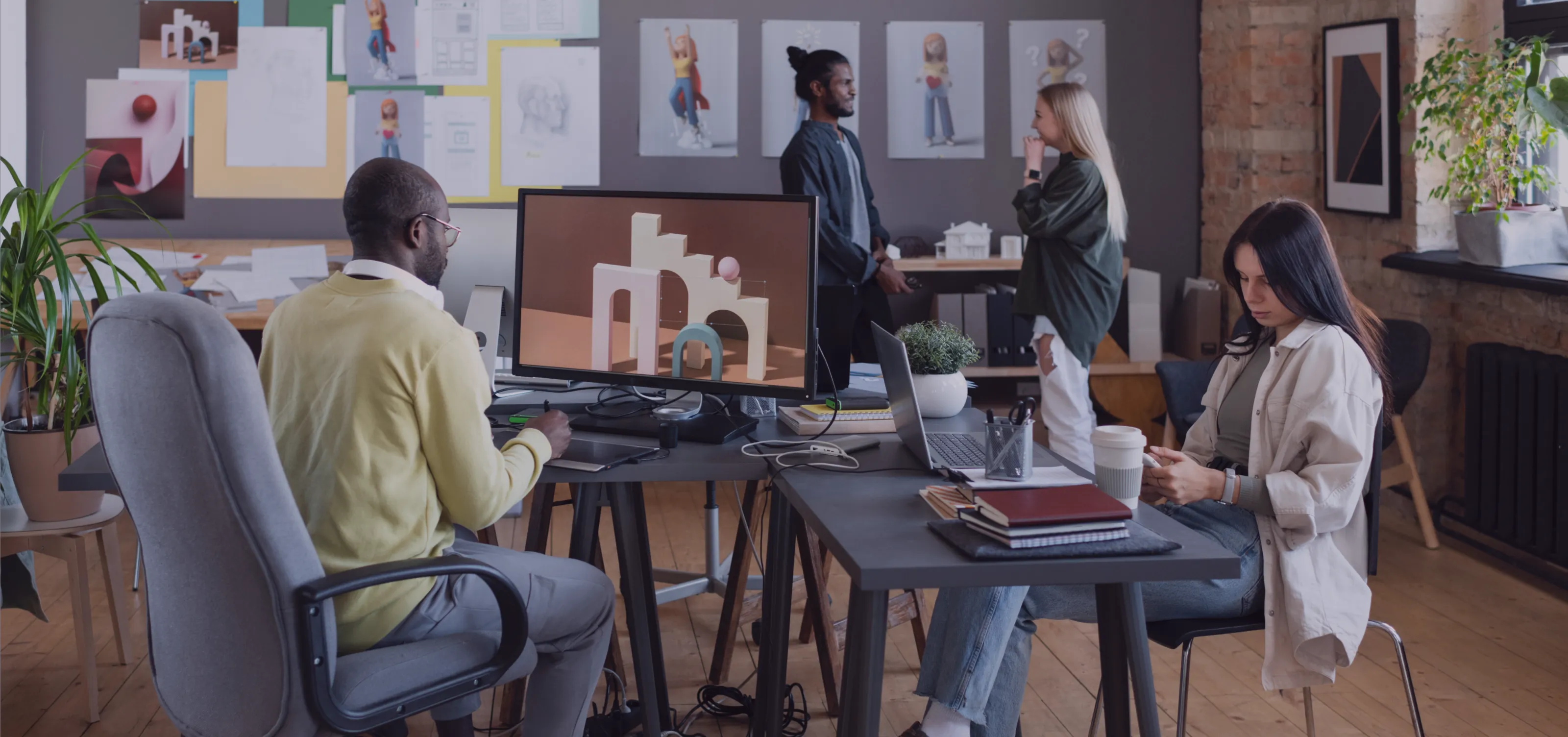 Moderne kontormiljø