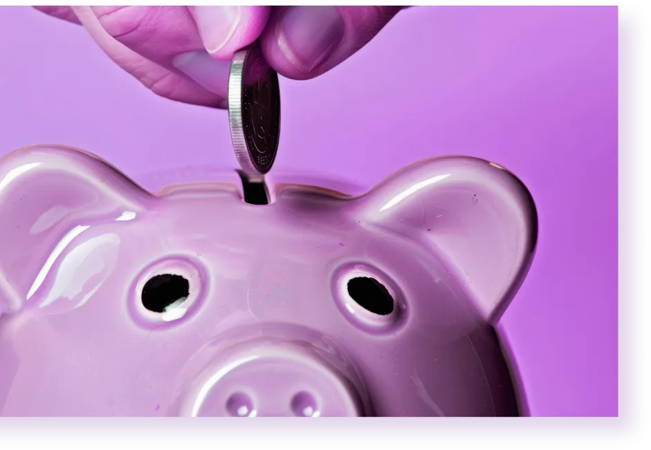 Two people expressing excitement