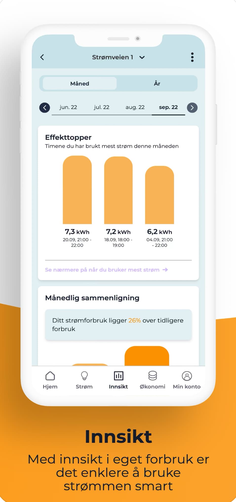 Gudbrandsdal Energi app screenshot